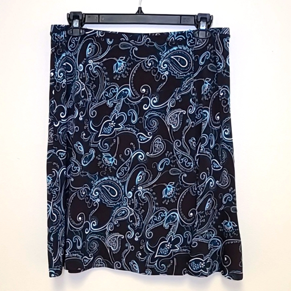 George Brown & Teal Paisley Midi Skirt